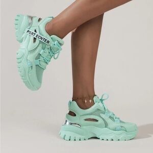 SHEIN turquoise shoes